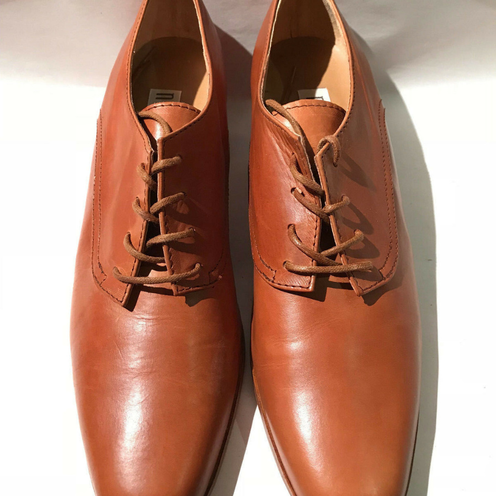 Nickels Rust Camel Italian Leather Pant Shoe 9 N